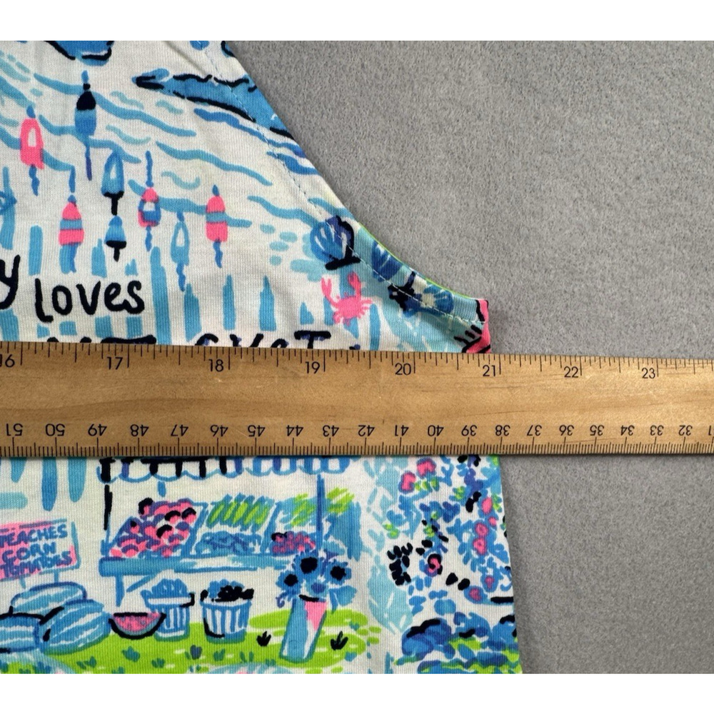 NWT Lilly Pulitzer XL Pima Cotton Kristen Swing Dress Criss Cross Back Dress - Picture 10 of 11